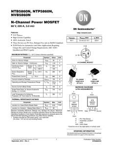 NTB5860N - N-Channel Power MOSFET