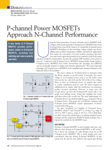 P-channel Power MOSFETs Approach N