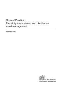 Code of Practice - Electricity transmission and distribution asset