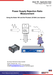 Power Supply Rejection Ratio Measurement