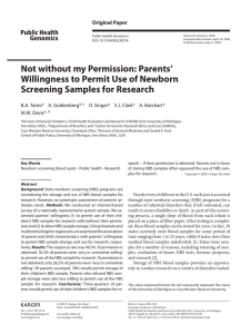 Not without my Permission: Parents` Willingness to Permit Use of