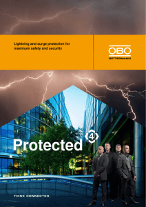 Lightning and surge protection for maximum safety and security