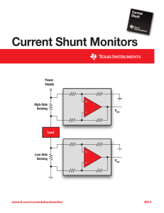 Current Shunt Monitors (Rev. A)