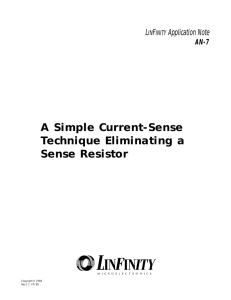 A Simple Current-Sense Technique Eliminating a Sense Resistor