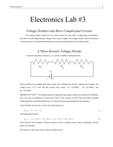 Electronics Lab #3