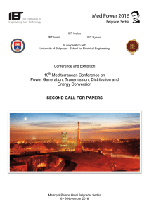 10 Mediterranean Conference on Power Generation, Transmission