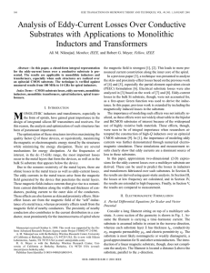 Analysis of eddy-current losses over conductive substrates