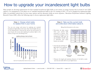 How to upgrade your incandescent light bulbs