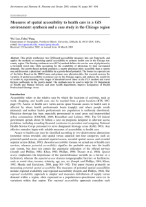 Measures of spatial accessibility to health care in a GIS environment