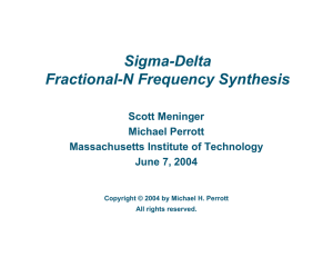 Fractional-N frequency synthesis