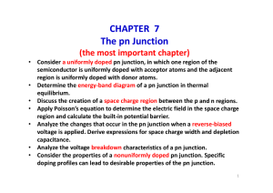 CHAPTER 7 The pn Junction