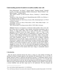 Understanding junction breakdown in multicrystalline solar cells