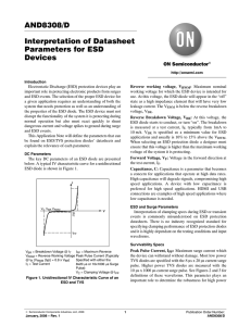 AND8308/D Interpretation of Datasheet Parameters for ESD Devices