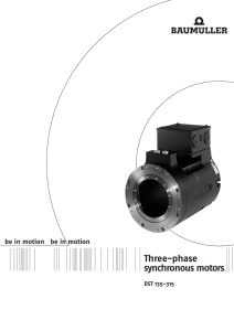 Three-phase synchronous motors