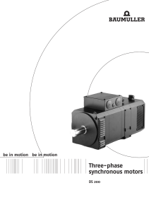 Three-phase synchronous motors