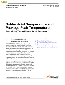 Solder Joint Temperature and Package Peak Temperature