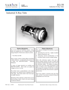 Industrial X-Ray Tube - Varian Medical Systems
