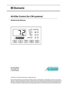 AH-Elite Control Operations Manual for Chilled Water