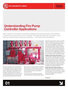 Understanding Fire Pump Controller Applications