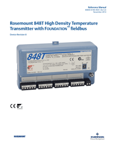 Manual: Rosemount 848T High Density Temperature Transmitter