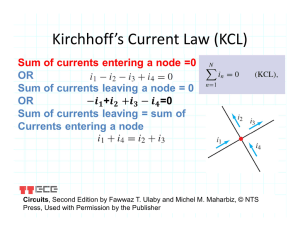 Kirchhoffs laws KCL KVL