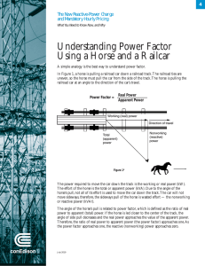 Understanding Power Factor Using a Horse and a Railcar