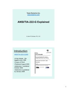 ANSI/TIA-222-G Explained Introduction