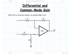 Differential and Common-Mode Gain