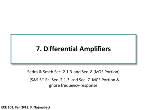 7. Differential Amplifiers