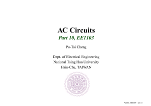 AC Circuits Part 10, EE1103