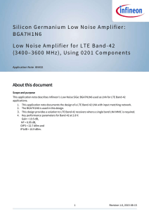 Low Noise Amplifier for LTE band-11 and band- 21