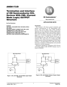 AND8173/D Termination and Interface of ON Semiconductor ECL