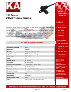 SPC Series CAM Position Sensor