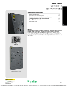 Schneider Electric DIGEST 175 - Motor Control Centers