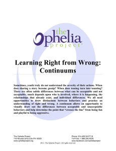 Learning Right from Wrong: Continuums