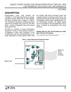 DC1492 - LTC2462CDD Evaluation Kit Quick Start Guide