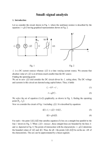 Small–signal analysis