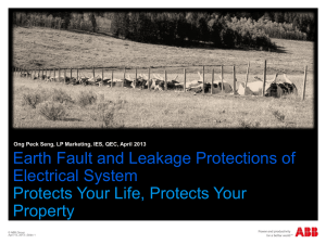 Earth Fault and Leakage Protections of Electrical System Protects