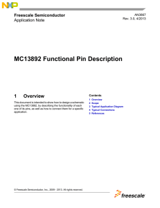 AN3867, MC13892 Functional Pin Description