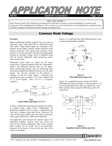 Common Mode Voltage