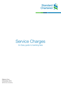 Service Charges - Standard Chartered Bank