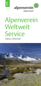 Alpenverein Weltweit Service - Österreichischer Alpenverein