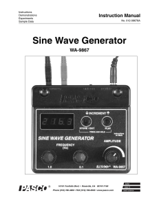 Sine Wave Generator