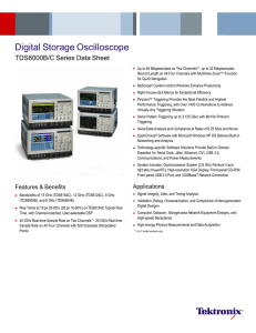 Digital Storage Oscilloscope - TDS6000B/C Series