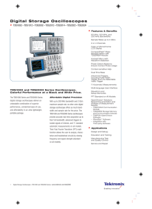 Tektronix: Products > Digital Storage Oscilloscopes : TDS1002