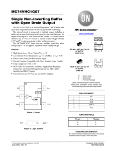 MC74VHC1G07 - Single Non-Inverting Buffer