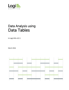 Using Data Tables - Logi DevNet