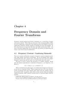Chapter 4: Frequency Domain and Fourier Transforms