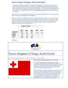 Electronic Copy of the Tongan Cruising Guide