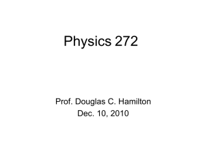 Physics 272 - UMD Space Physics Group